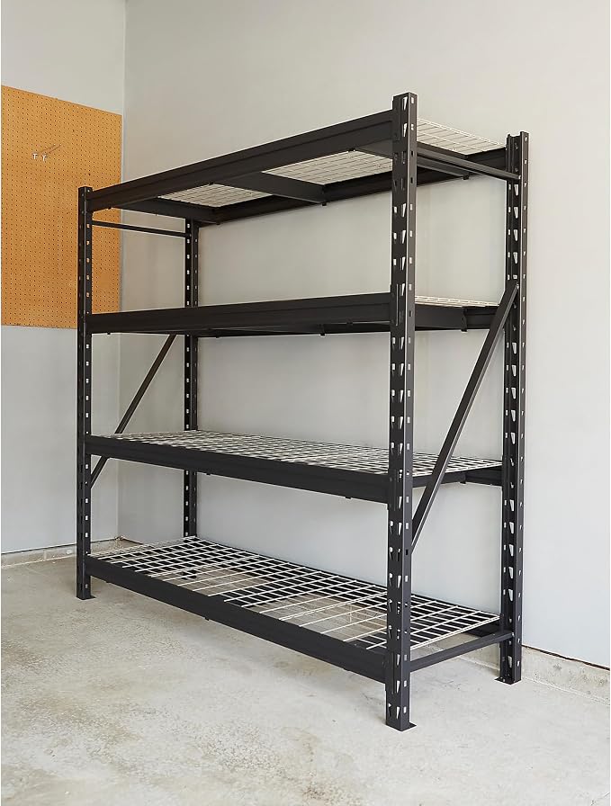 Ironton 4-Tier Storage Shelving, 77in.W x 72in.H x 24in.D - Image 2