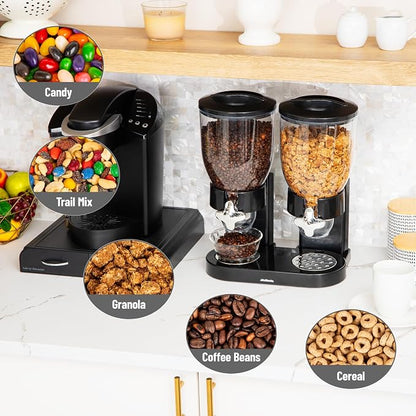 Mind Reader Double Dry Food Dispenser, 2 x 3.5L Countertop Containers - Image 5