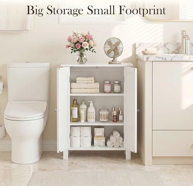 ZENY Bathroom Floor Storage Cabinet - Image 3