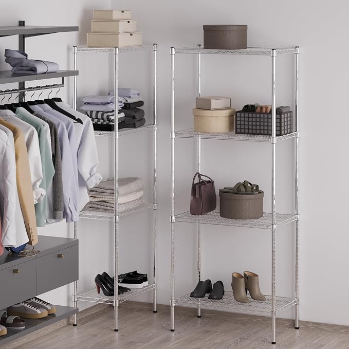 18" Deep x 30" Wide x 74" Height Wire Shelving Kit | 4-Tier | NSF Commercial - Image 6
