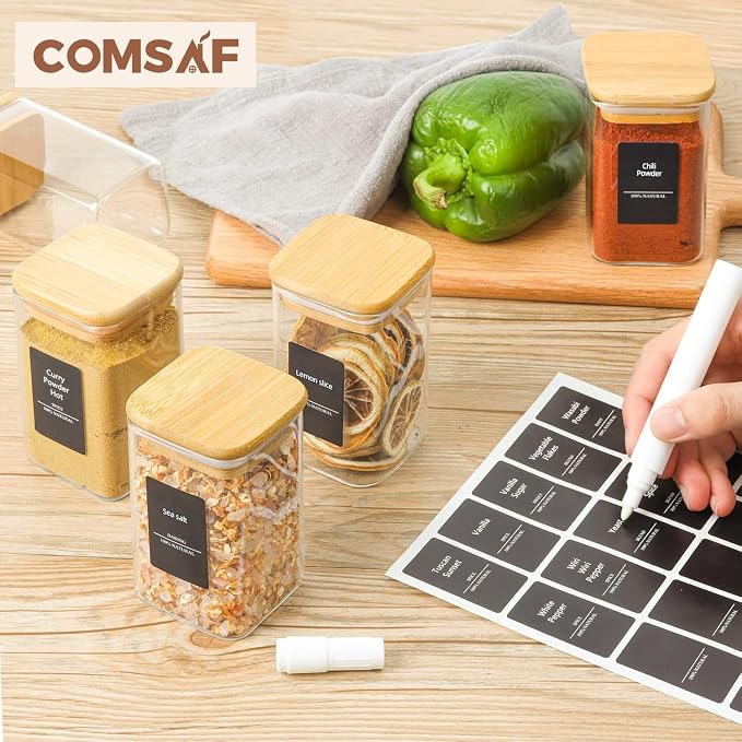 ComSaf 6Pcs 8oz Spice Jars - Image 5