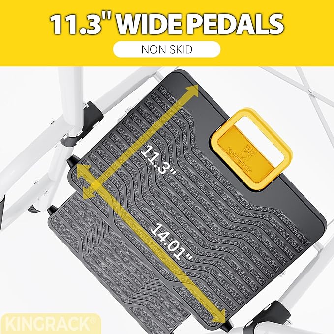 KINGRACK Folding 5-Step Ladder, 800 lbs Capacity Step Stool - Image 4