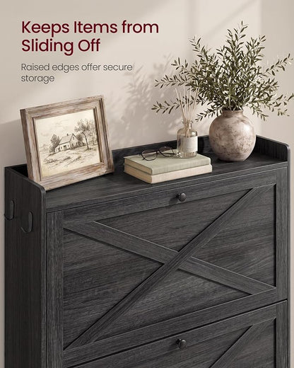 VASAGLE Shoe Storage Cabinet Organizer - Image 6
