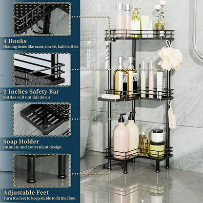 Consumest Corner Shower Caddy Standing - Image 3