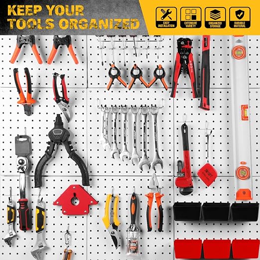 ELEAD 297 Piece Pegboard Hooks Kit, Peg Board Organizer Accessories - Image 8