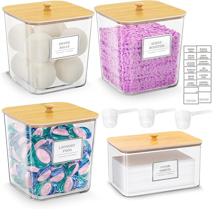 Laundry Pods Storage Container, Detergent Powder Container, by Unknown