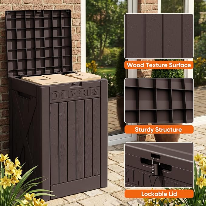 Flamaker 50 Gallon Deck Box, Package Delivery Storage Box - Image 5