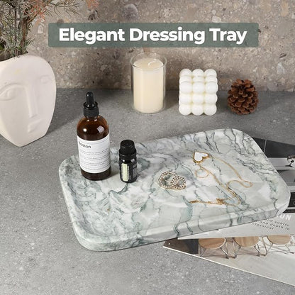 Vanity Tray, Marble Bathroom Tray Countertop, Decorative Dresser Organizer - Image 5