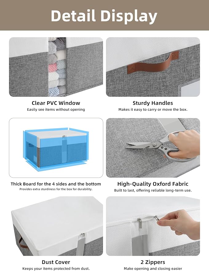Reinforced LARGE Blanket Storage Baskets - Image 4