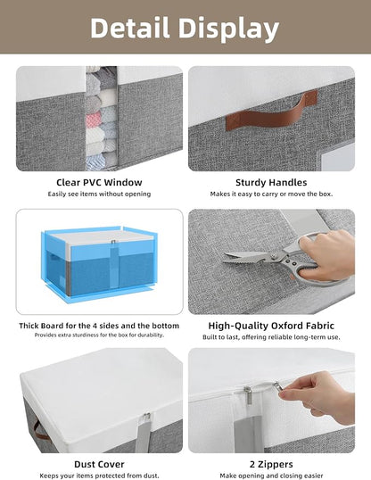 Reinforced LARGE Blanket Storage Baskets - Image 4