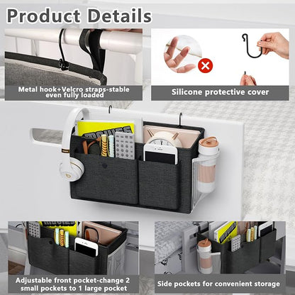 Bedside Caddy Bedside Storage Hanging Organizer - Image 4