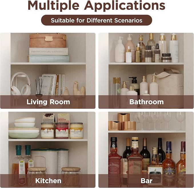 Vabches Corner Cabinet, Corner Bathroom Cabinet - Image 7