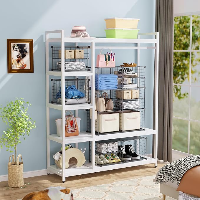 C&AHOME Wire Cube Storage Unit, Interlocking Metal Wire - Image 5