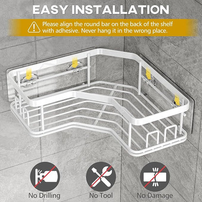 MAXIFFE 3 Pack X-Large Corner Shower Caddy - Image 3