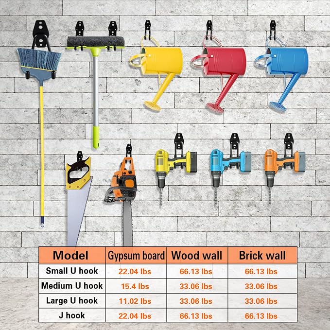 12 Pack Garage Hooks Heavy Duty Utility Steel - Image 6
