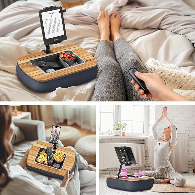 Lap Beanbag Tablet Pillow Stand, Adjustable iPad Holder - Image 4