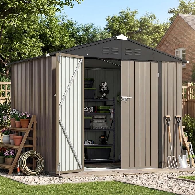 Patiowell 8x6 FT Outdoor Storage Shed - Image 6