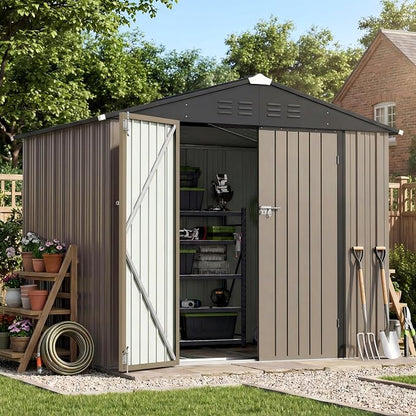 Patiowell 8x6 FT Outdoor Storage Shed - Image 6
