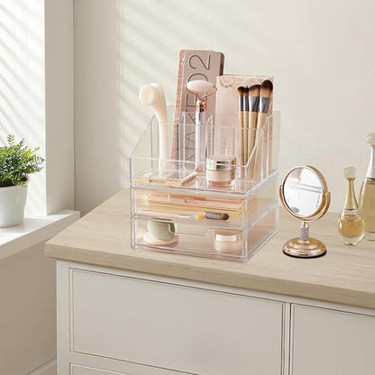STORi Stackable Desk and Drawer Organizer, 6 Compartment Caddy - Image 6