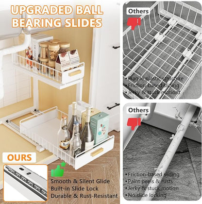 Under Sink Organizer 1 Pack Pull Out Cabinet Organizer - Image 3