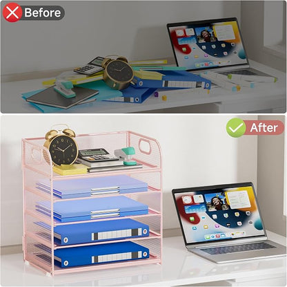 5-Tier Stackable Paper Organizer - Image 4