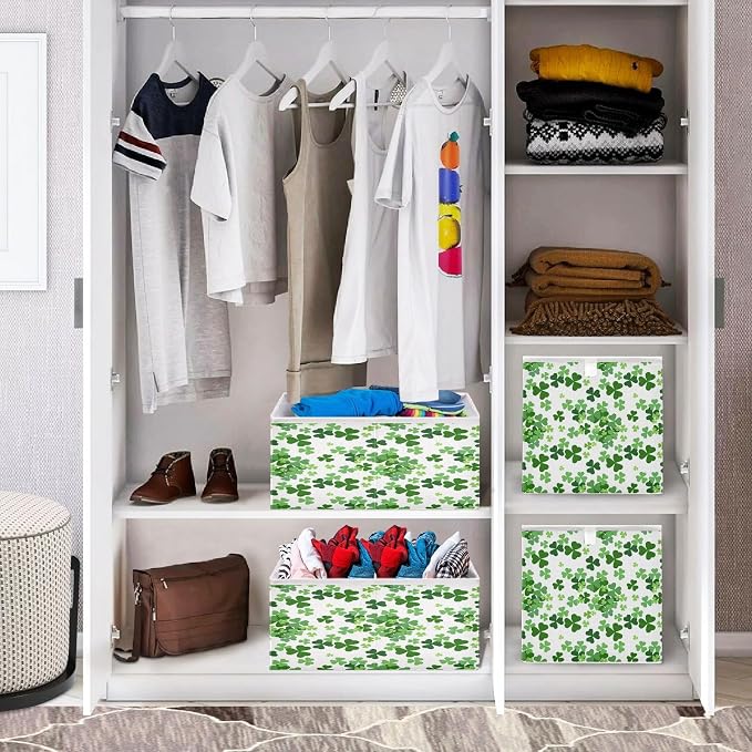 Lucky Clover Shamrocks Closet Organizers Storage Cubes Storage Bins Shelf - Image 7