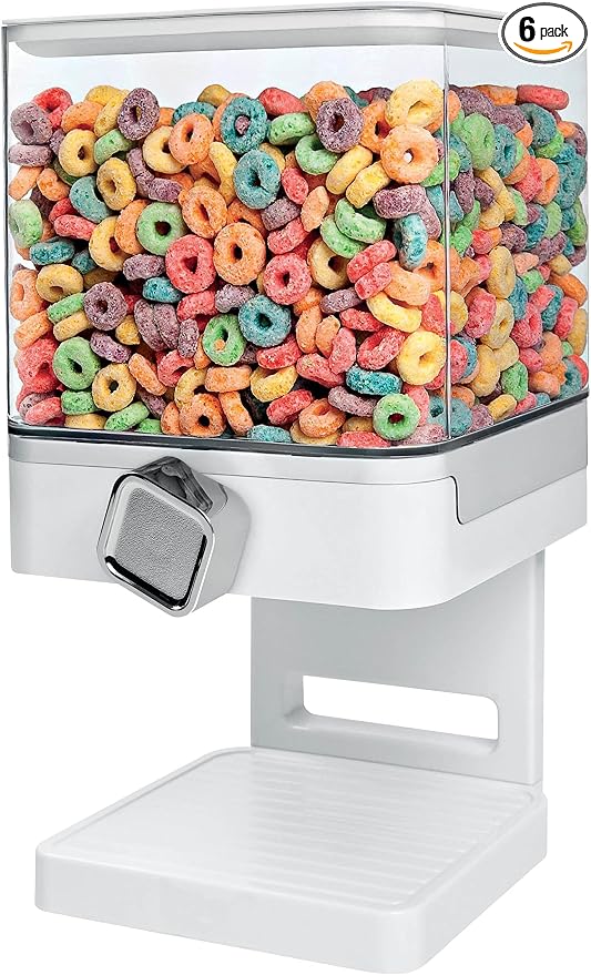 Zevro Compact Dry Food Dispenser, Single Control by SolutionsforModernLiving