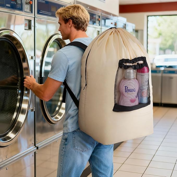 Lifewit Laundry Bag, Extra Large Laundry Backpack - Image 7
