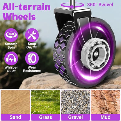 Wagons Carts Foldable, 280 LBS Large Capacity Foldable Wagon Cart Collapsible - Image 9