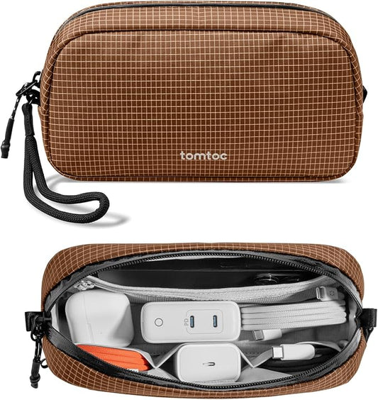 tomtoc Electronics Organizer Travel Case Performance, Water Resistant Bag Cable by tomtoc