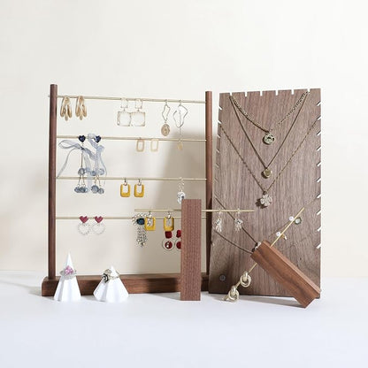 GemeShou Walnut earrings display stand - Image 4