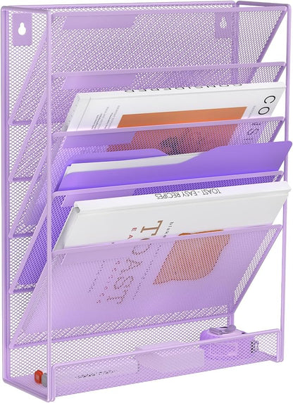 Kuntine.B Wall File Organizer Office Hanging Magazine Holder Wall File Organizer by KuntineB