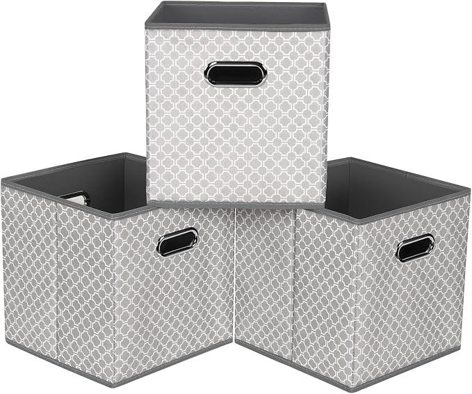 Fabric storage bins Cubes, Fabric Cube Organizer by Yunkeeper
