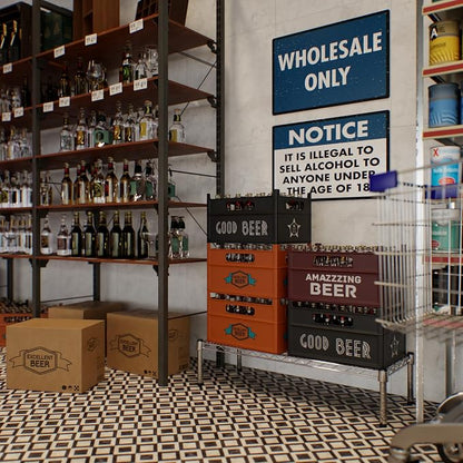 14" Deep x 36" Wide x 8" Height 1-Tier Wire Shelving Kit | NSF Commercial - Image 7