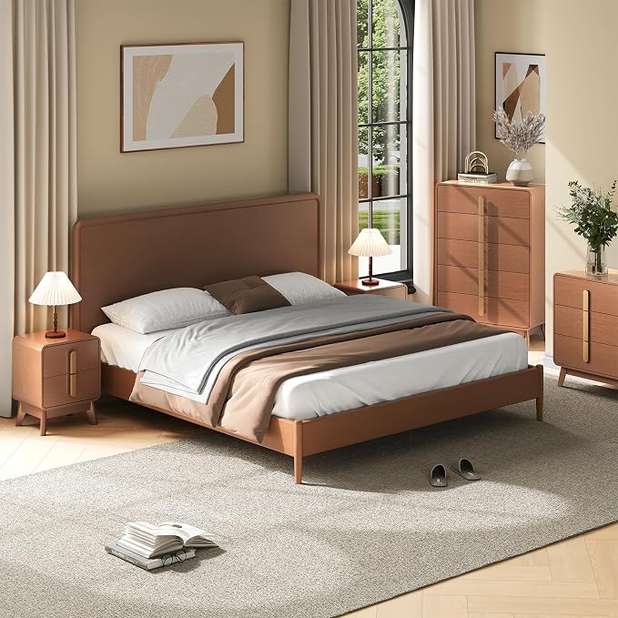 Night Stand Set 2, Mid Century Modern Bedside Table - Image 9