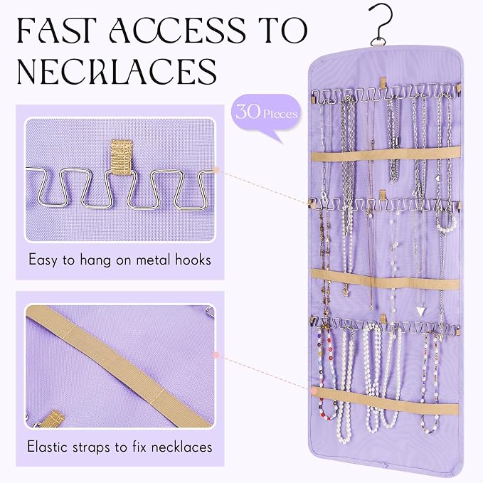 2 Pack Hanging Jewelry Organizer Storage - Image 4