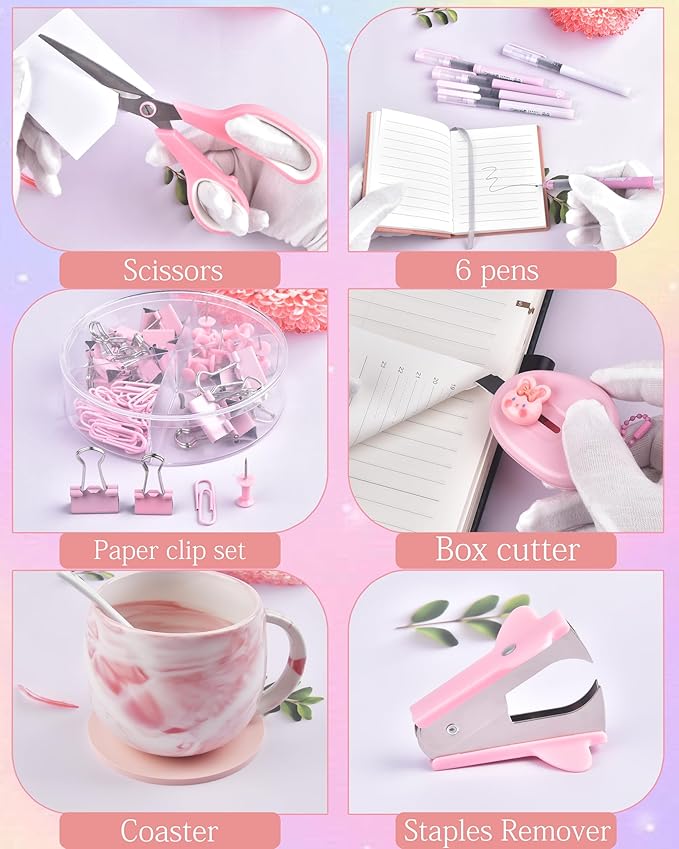 Pink Desk Accessories and Organizers - Image 4