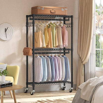 VIPEK R2 Medium Rolling Clothes Rack Heavy Duty Clothing Rack - Image 2