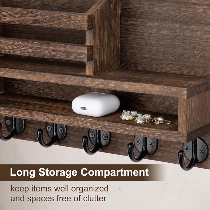 Key and Mail Holder Wall Mount, Key Hanger - Image 4