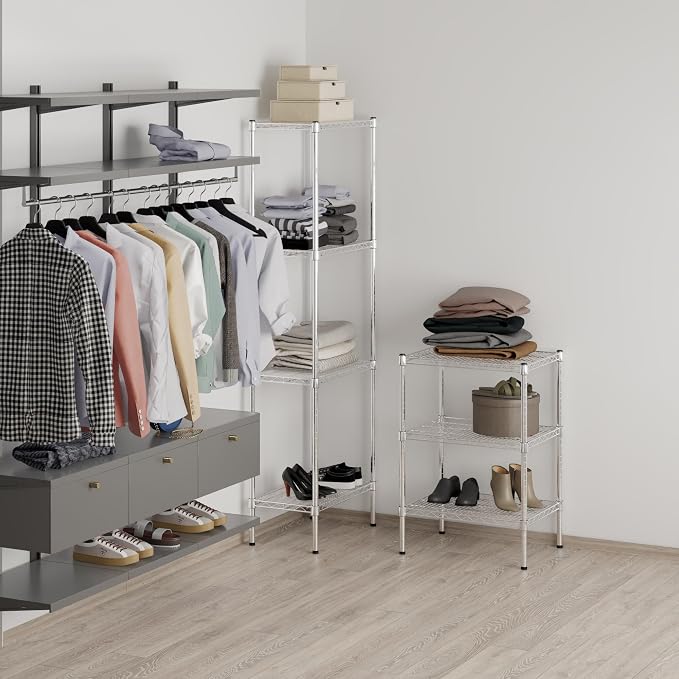 18" Deep x 24" Wide x 34" Height Wire Shelving Kit | 3-Tier |NSF Commercial - Image 7