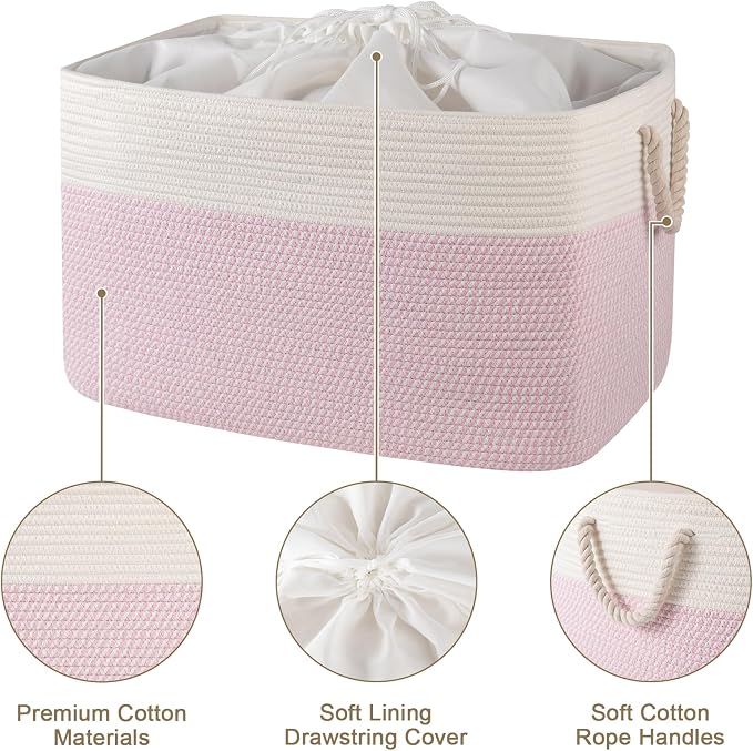 95L Extra Large Blanket Basket - Image 3