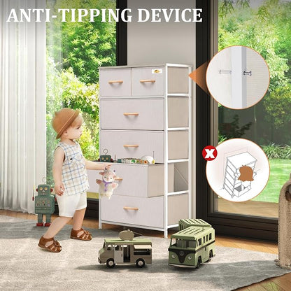Tall Dresser for Bedroom, Fabric Storage Tower - Image 5