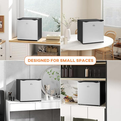 HOMCOM Mini Freezer Countertop, 1.1 Cu.Ft Compact Upright Freezer - Image 9