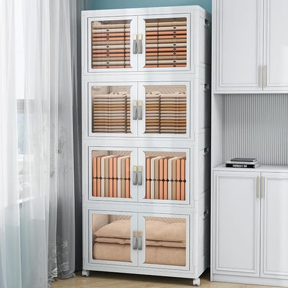 Large Clear Stackable Storage Bins by Unknown