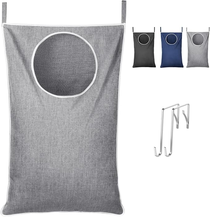 Lifewit 1 Pack Over Door Laundry Hamper, Large Collapsible Hanging Laundry by Lifewit