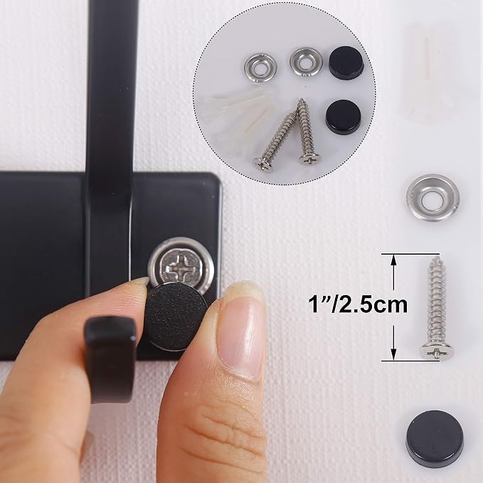 WEBI Coat Rack Wall Mounted, 3 Coat Hooks - Image 5