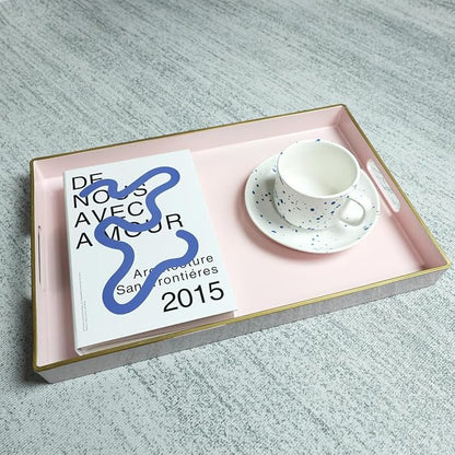 Spsyrine Pink Decorative Serving Tray - Image 3