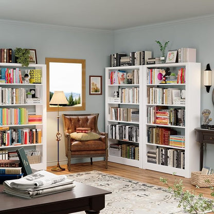 69” Tall Metal Bookshelf, Heavy Duty Bookcase, Modular Book Shelf - Image 2