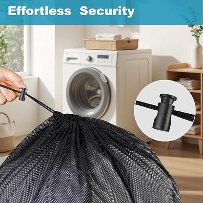 3 Pack Large Mesh Laundry Bag, 24 x 36 Inch Mesh Wash Bag - Image 4