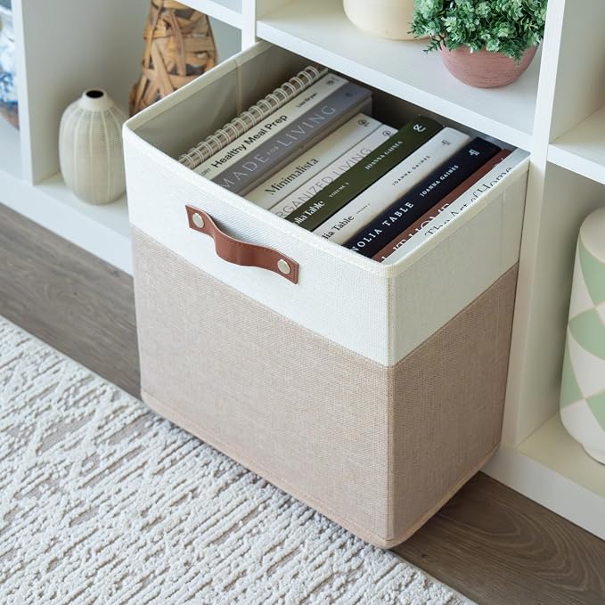 OrganiHaus 12" x 12" x 12" Fabric Storage Bins - Image 5